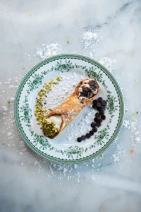 Chocolat napolitain servi avec le café à Nennella Mia au Bouscat