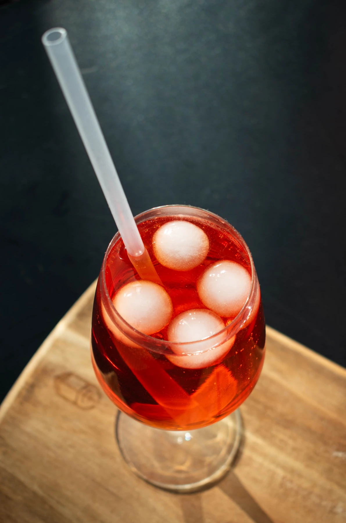 Cocktail spritz servi lors d'un repas chez Nennella Mia au Bouscat